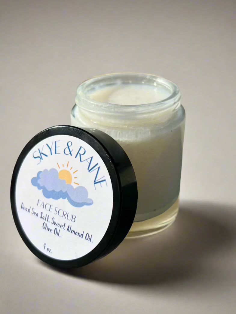 Unscented Dead Sea Salt Face Scrub 4oz